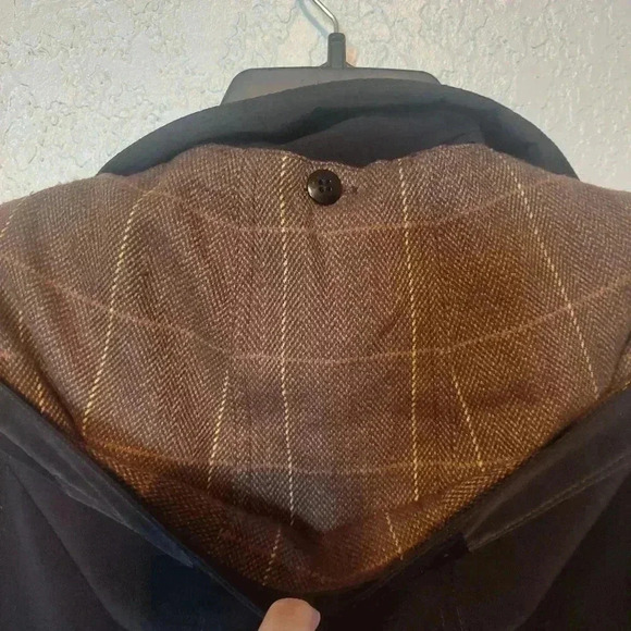 Gallery Petite Size PM Adjust Cinch Waist Removable Liner Black Jacket - Picture 4 of 12